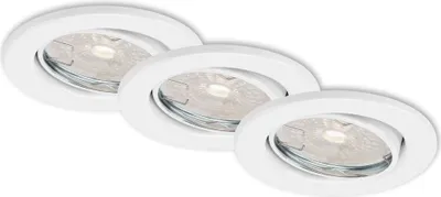 Obrázok produktu pre Briloner LED vstavané svietidlá 3x5W 2700K okrúhle biele sada 3