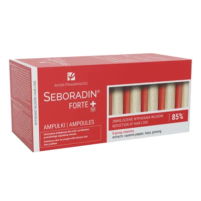 Produktbild von seboradin Forte Haarwachstum Serum-Ampullen 14x5ml, bei androgener Alopezie, gegen Haarbruch