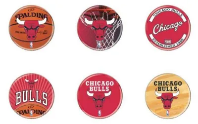 Produktbild von Chicago Bulls 6er-Pack Buttons