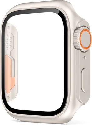 Produktbild von Stravo Ultra-Look iWatch Schutzhülle 41 mm – kompatibel mit Apple Watch 7/8/9 – TPU-Bumper mit Displayschutz – hochsensibel – Starlight