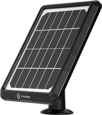 Produktbild von LUVISION Solarpanel Solarkollektor für Akku Überwachungskamera schwarz