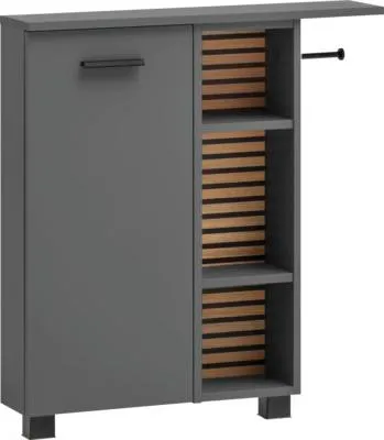 Obrázok produktu pre Nízka skrinka Möbelpartner Katta antracitová 70,7 x 74,3 x 17 cm