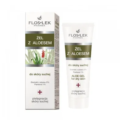 Produktbild von Flos-Lek Aloe Vera Feuchtigkeitsgel, 200 ml - Für trockene Hautpflege