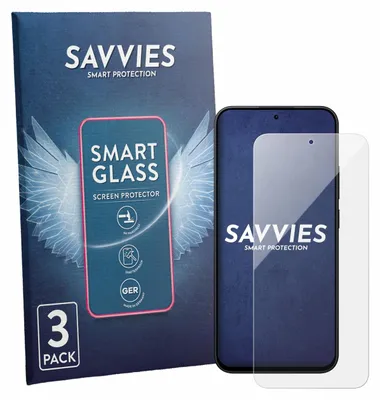 Produktbild von 3x Savvies Schutzglas Folie für Xiaomi Redmi Note 17 9H Panzer Schutzfolie Glas Displayschutz klar transparent