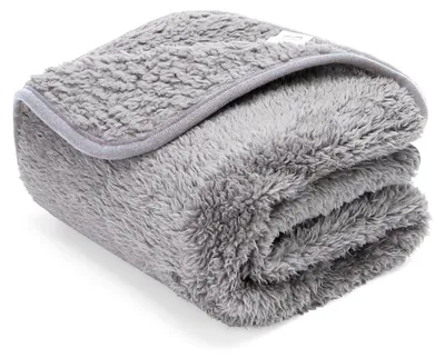 Image de Couverture pour animaux de compagnie - Lavable - Polaire - Gris clair - 120x100 cm