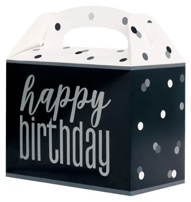 Produktbild von 6 Party Boxen schwarz & silber