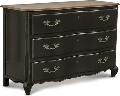 Produktbild von Shabby Chic Kommode, Eichentop, 3 Schubladen