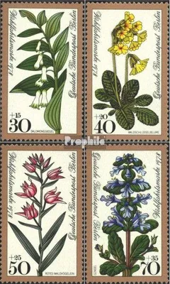 Produktbild von Briefmarken Berlin (West) 1978 Mi 573-576 (kompl.Ausg.) FDC Waldblumen