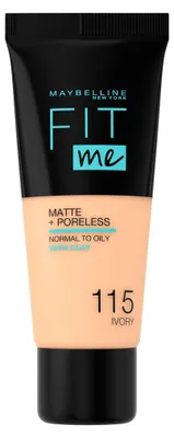 Immagine prodotto di Maybelline, Fit Me Matte + Poreless, Liquid Foundation, 150, Ivory, 30 ml