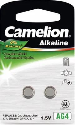 Obrázek produktu pro CAMELION Alkalické AG4 / LR66 / LR626 / LR377 / BP2