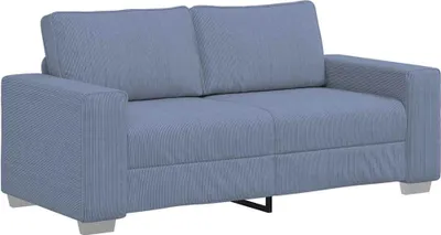 Obrázok produktu pre vidaXL Dvojmiestna pohovka Modrá 180x77x82 cm Manšestr