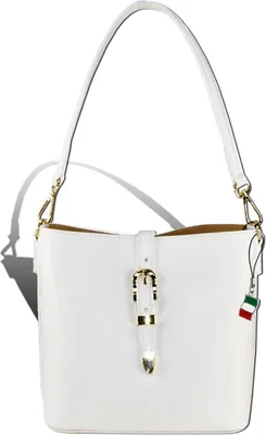 Produktbild von Florence Damen Umhängetasche Leder Tasche weiß D2OTM812W