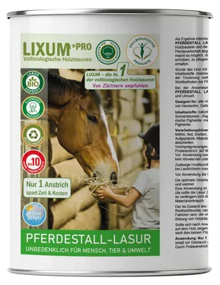 Produktbild von LIXUM Pro Biologische & Natürliche Pferdestall Holzlasur