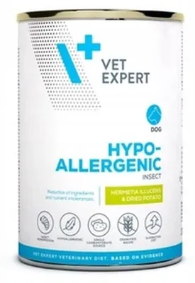 Produktbild von VETEXPERT Veterinary Diet Hypoallergenic Insect – Nassfutter für Hunde – 375g