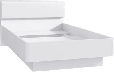 Produktbild von Furniture24 Bettgestelle Snow SNWL222 Bettrahmen Bett Jugendbett Weiß 120x200 cm