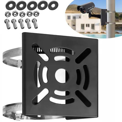Produktbild von Universelle vertikale Stangenhalterung für Überwachungskamera, Geeignet für CCTV-Kameras Bühnenleuchten Solarzellen