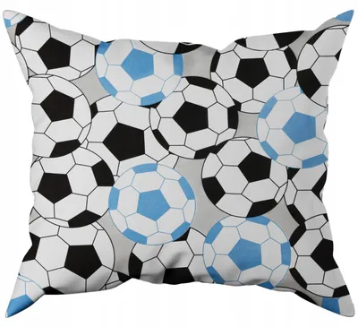 Produktbild von Nyks Fußballmuster Kissenbezug 100% Baumwolle 50x70 cm