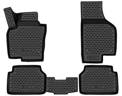 Immagine prodotto di ELEMENT Tappetini auto 3D in gomma su misura per Volkswagen Tiguan, 2007-2016 | 4 pz