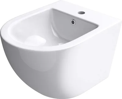 Image de doporro Bidet Suspendu Blanc Assorti au WC Bidet Mural en Céramique pour Salle de Bains 36x48,5x36cm Düren179n