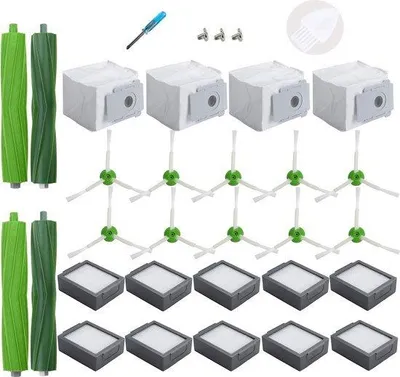 Produktbild von Ersatzteile für Saugroboter, 4 Staubbeutel, 10 Filter, 10 Seitenbürsten