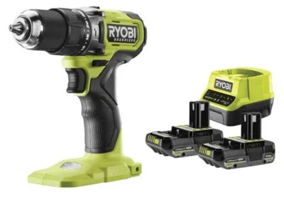 Image de Perceuse-visseuse à percussion RYOBI RPD18BL-2C20S Brushless 18V ONE+ avec 2x2Ah et chargeur
