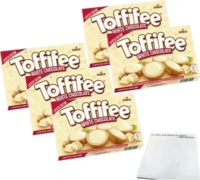 Immagine prodotto di Toffifee Cioccolato Bianco Confezione da Ufficio (5x125g) + blocco di consumo