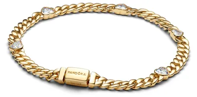 Produktbild von PANDORA Herz Cuban-Gliederarmband 564226C01 Damenarmband