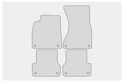 Produktbild von Premium Fußmatten passend für Audi A6 4G C7 Avant Kombi Limo S-Line 05/2011-2018, Naht:Rot
