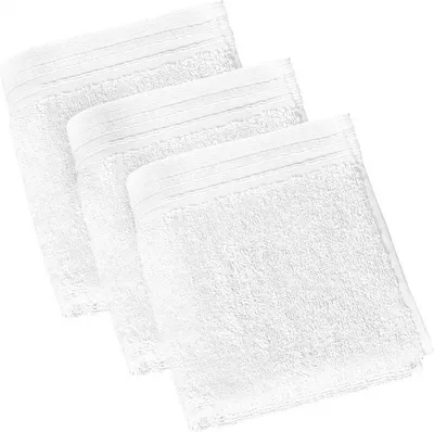 Produktbild von gästehandtücher 50 x 30 cm Baumwolle weiß 3 Stück