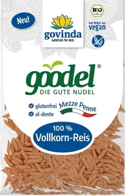 Obrázok produktu pre Goodel cestoviny - 100% celozrnná ryža Mezze Penne 250g