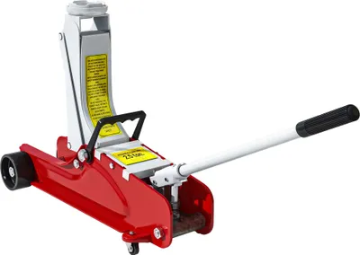 Produktbild von Wagenheber, 8-38 cm Höhe, 2,5 Tonnen Tragfähigkeit, Stahl, rollbar, Rot