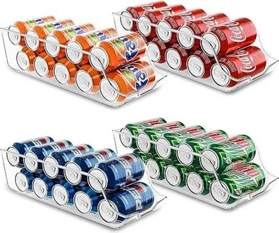 Obrázek produktu pro Sada organizérů do ledničky, 4 kusy, nerezová ocel