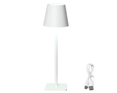 Obrázek produktu pro LED stolní lampa Lumineo 894378 White Metal 37 cm dobíjecí
