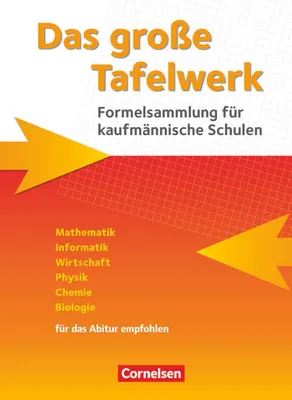 Produktbild von Das große Tafelwerk für kaufmännische Schulen. Schülerbuch