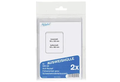 Image de Pochette pour carte d'identité DIN A6, paquet de 2