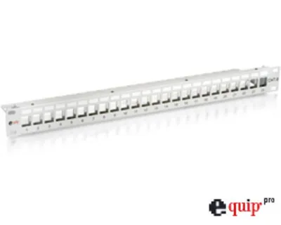 Zdjęcie produktu dla Equip 767124, Cat6, Szary, Montaż półkowy, 1U, 44 mm, 483 mm