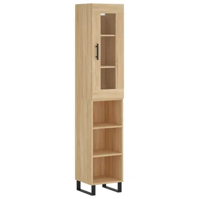 Produktbild von Highboard Sonoma-Eiche 34,5x34x180 cm Holzwerkstoff