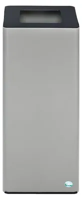 Produktbild von Robuster Wertstoffsammler mit abnehmbarem Deckel | 70 Liter, HxBxT 70x32x32cm | Verzinkter Stahl | Anthrazit