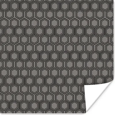Produktbild von MuchoWow® Poster Muster - Sechseck 100x100 cm - Babyzimmer