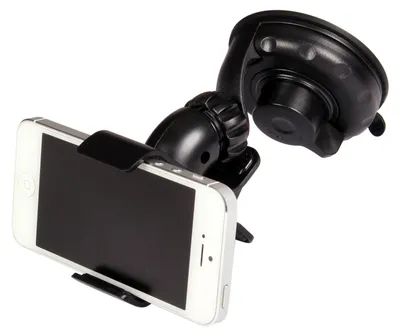 Universal-Halter für Telefon & GPS, Saugnapf, schwarz
