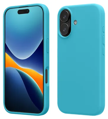Produktbild von kwmobile Handyhülle für iPhone 17 Hülle, für iPhone 17 Case - Hülle Silikon - kabelloses Laden - Meerblau