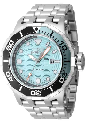 Produktbild von Invicta Pro Diver 47846 Herrenuhr - Quarzwerk - Edelstahl mit blauem Zifferblatt - 52 mm