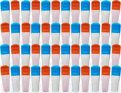 Produktbild von Wäscheklammern mit Softgrip 2-farbig-Blau-Orange