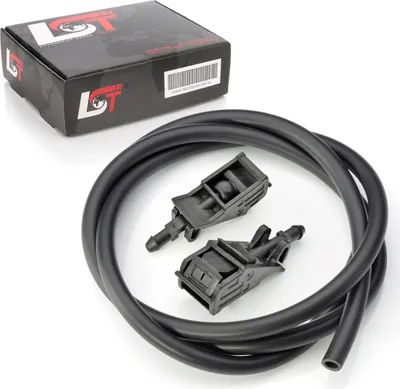 Produktbild von 2x Waschwasser Spritzdüse vorne + Schlauch für Seat Arosa Skoda Rapid VW Golf T5