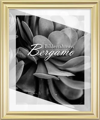 Produktbild von Bilderrahmen Bergamo - 30,5x91,5 cm, Gold Schlicht Nachbildung, 1 mm Kunstglas entspiegelt