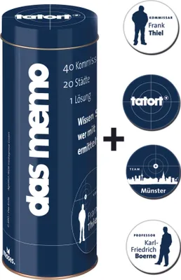 Produktbild von Tatort - Das Memo, Setartikel:+ Münster Tatort Magnet-Set