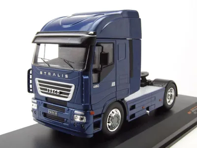 Produktbild von Iveco Stralis Zugmaschine 2012 blau metallic Modellauto 1:43 ixo models