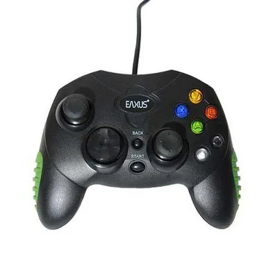 Produktbild von Eaxus® Shock Gamepad Geeignet für Xbox Classic. Ergonomischer Controller für Original Xbox (2001). Nicht kompatibel mit Xbox 360 und Xbox One
