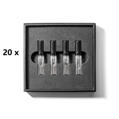 Image de 20 x GAMMON Black Notes Parfum Explorer-Set (4x2 ml) parfum pour hommes Parfum Set d'essai avec 20% d'huile parfumée