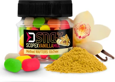 Immagine prodotto di Delphin Mix D Snax Waft 10 x 7 mm 20 g Scopex-Vanilka Dumbelsky